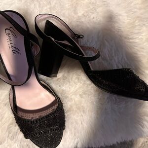 Rhinestone heels beautiful!! Wedding or any special occasion sz 7.5